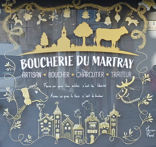 vitrine noël village enneigé tréguier Trégor Goëlo