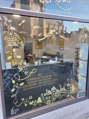 vitrine noël tréguier Trégor Goëlo