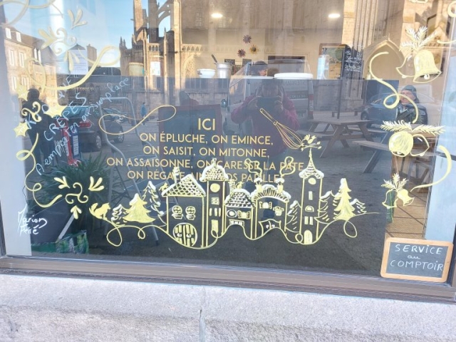 vitrine noël tréguier Trégor Goëlo