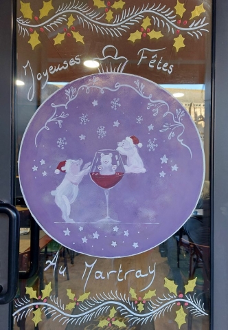 vitrine noël bar tréguier Trégor Goëlo